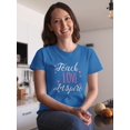 thumbnail image 2 of Teach Love Inspire Hearts Graphic Women Royal Blue T-Shirt, Female Small, 2 of 4