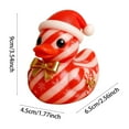 thumbnail image 3 of Festive Rubber Duck Set with Christmas Tree Adorable Holiday Decor for Living Room & Dining Tables​, 3 of 6