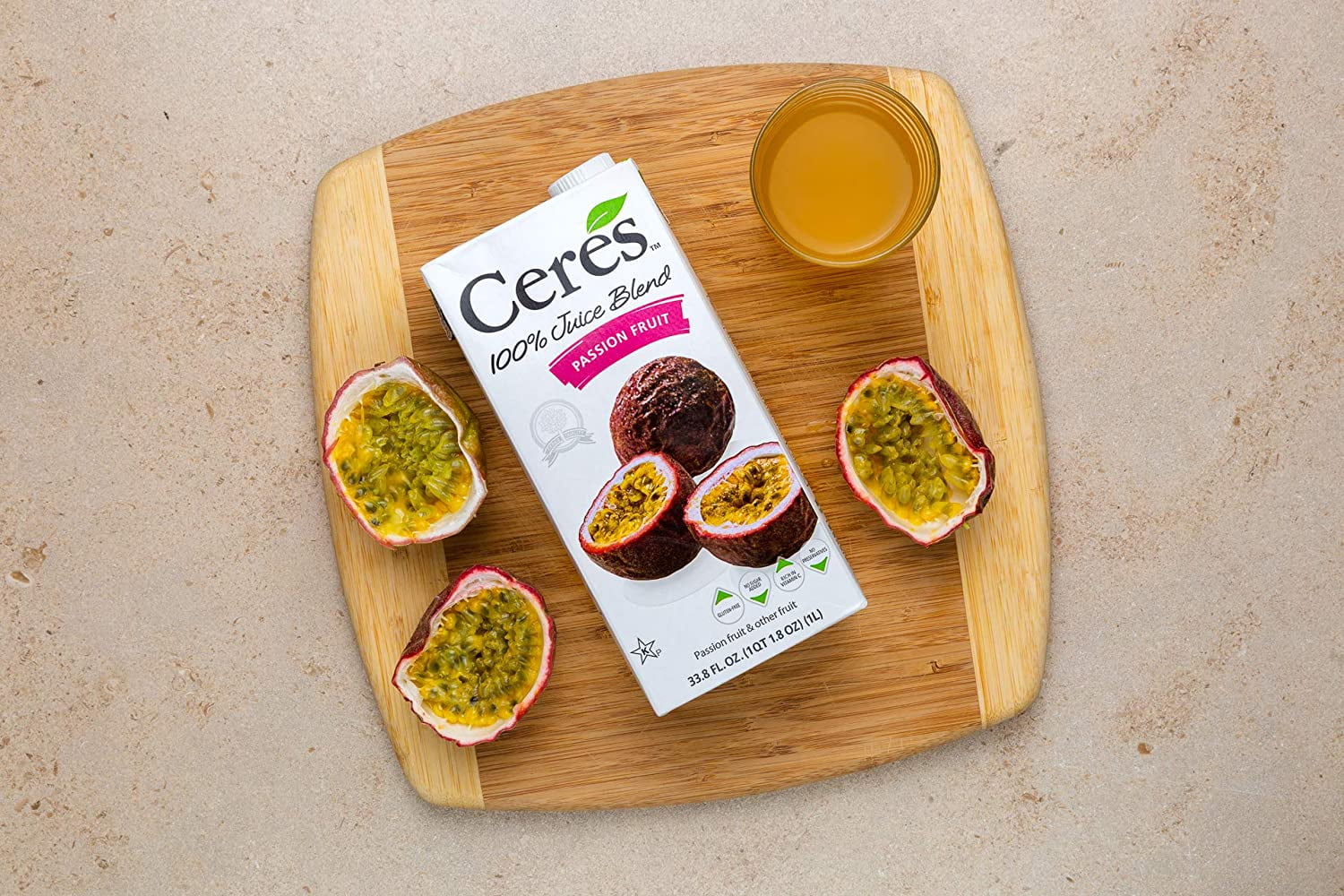 Ceres Fruit Juice Blend Passion Fruit - 1 Liter Pack of 4