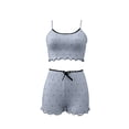 thumbnail image 7 of GUACER Womens Polka Dot Pajama Sets with Scallop Trim Trendy Adjustable Camisole & Shorts Sleepwear, 7 of 7