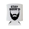 thumbnail image 2 of Funny Beer Can Cooler, Stay Beer'd, Funny Coolies Drink Accessory, Beer Sleeves, Party Gift Favors (White), 2 of 2