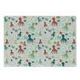 thumbnail image 1 of Octopus Cutting Board, Ocean Themed Animals and Plants Jellyfish Shellfish Colorful Doodle Style Design, Decorative Tempered Glass Cutting and Serving Board, Small Size, Multicolor, by Ambesonne, 1 of 1