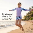 thumbnail image 3 of Girls 2PC Long Sleeve Full Coverage Rash Guard Swimsuit Set with Front Zipper Sun Protection Swimwear for Girls Kids 8-12 Years, 3 of 10