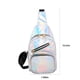 thumbnail image 3 of Mochila de cuero tipo sling para mujer - Pequeña bolsa de pecho con múltiples bolsillos para senderismo, viajes y uso diario, 3 of 6