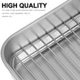 thumbnail image 5 of Topbathy Stainless Steel Baking Pan with Rack Dishwasher Safe Design for Home Cooks 1 Set, 5 of 5