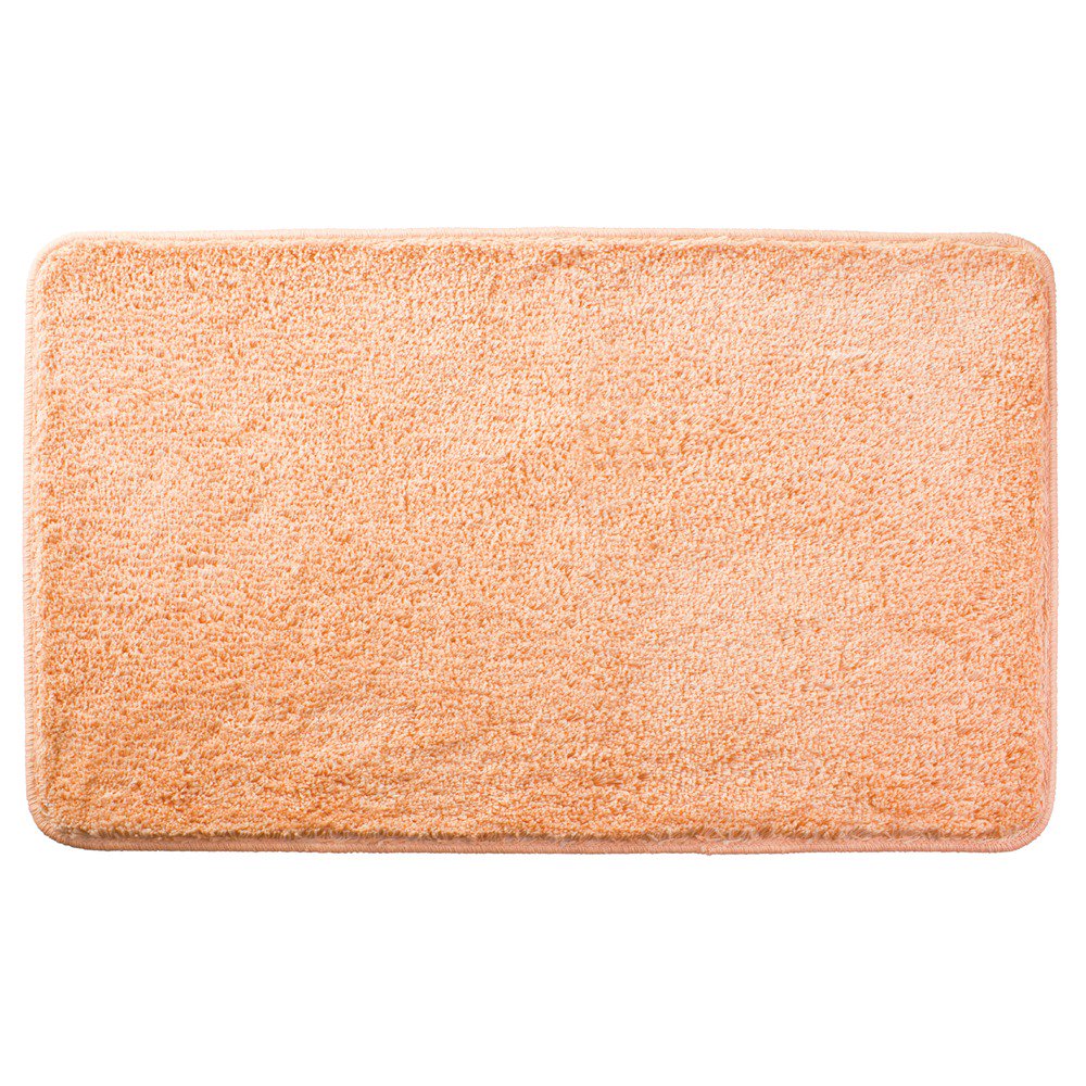 InterDesign Microfiber Bathroom Shower Accent Rug Coral