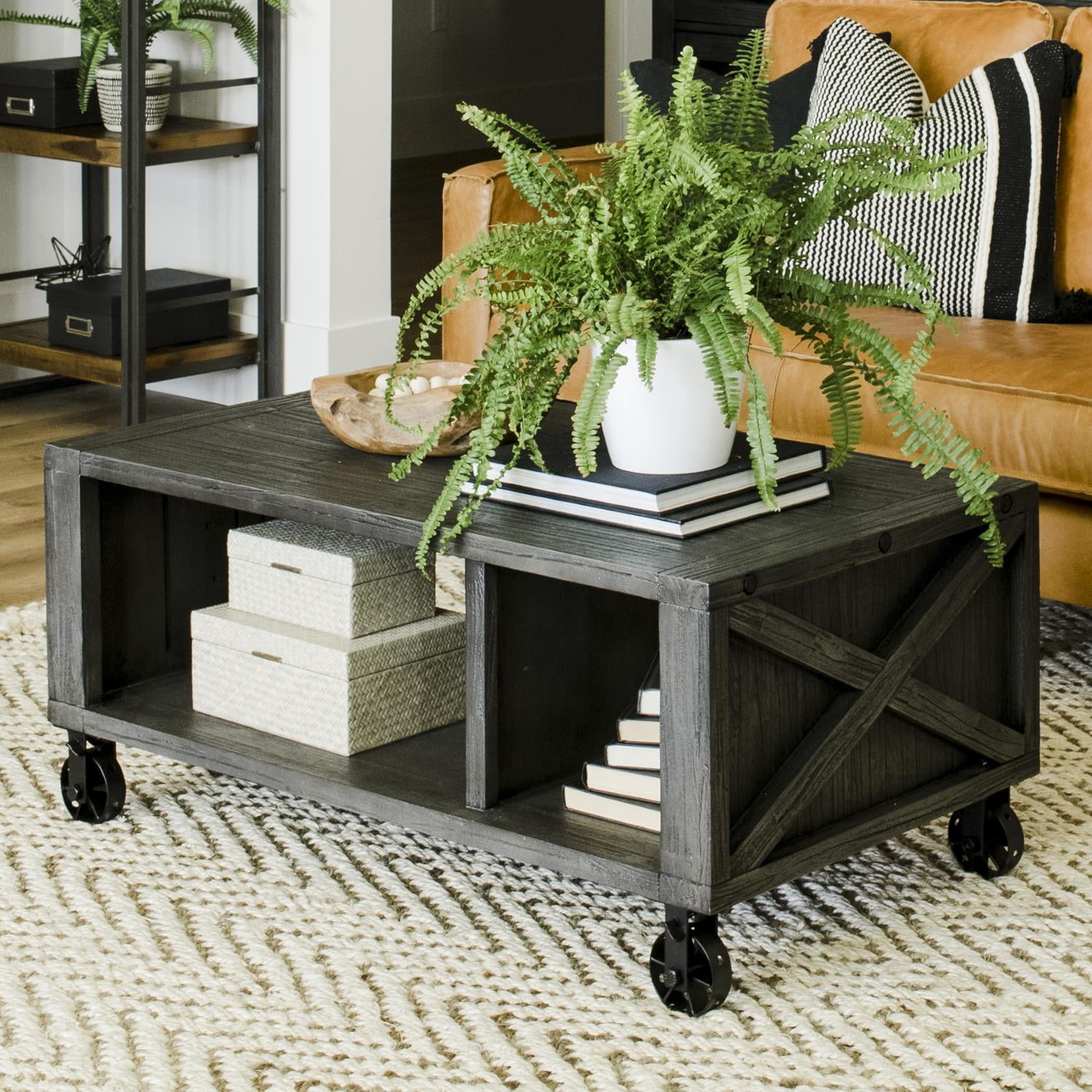 Quentin Occasional Table- Rectangle Deep Charcoal
