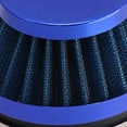 thumbnail image 5 of Filtro de aire universal para motocicleta, limpiador de aire de admisión de alto flujo, lavable para reacondicionamiento de motocicletas, 60mm/2,36 pulgadas, azul, 5 of 5