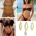 thumbnail image 5 of 5Pcs Belly Button Ring for Women 14G Short Opal Navel Rings Silver Gold Clicker Piercing Pack Simple Dangle Cute CZ Small Hypoallergenic Reverse Piercings Jewelry, 5 of 6
