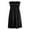Black, variant on Party Dress Women's Cover Up Beach Strapless Mini Dress Beach Skirt Summer Womens Dresses Black