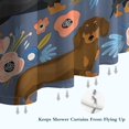 thumbnail image 6 of Dachshund and Flower Shower Curtain 36"x72" ,Bathroom Decorative Shower Curtains Set with 12 Hooks,Modern Waterproof Washable Shower Curtain, 6 of 6