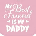 thumbnail image 4 of Inktastic My Best Friend is My Daddy with Hearts Boys or Girls Baby Bib, 4 of 4