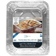 thumbnail image 2 of (4 pack) Mainstays Aluminum Roaster & Baker Pans with Lid, 2 Count 11.75" x 9.38" x 2.31", 2 of 6