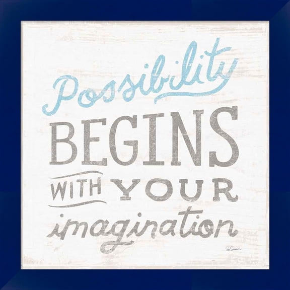 Great Art Now Possibility Gray by Sue Schlabach, Framed Wall Art, 14W x 14H