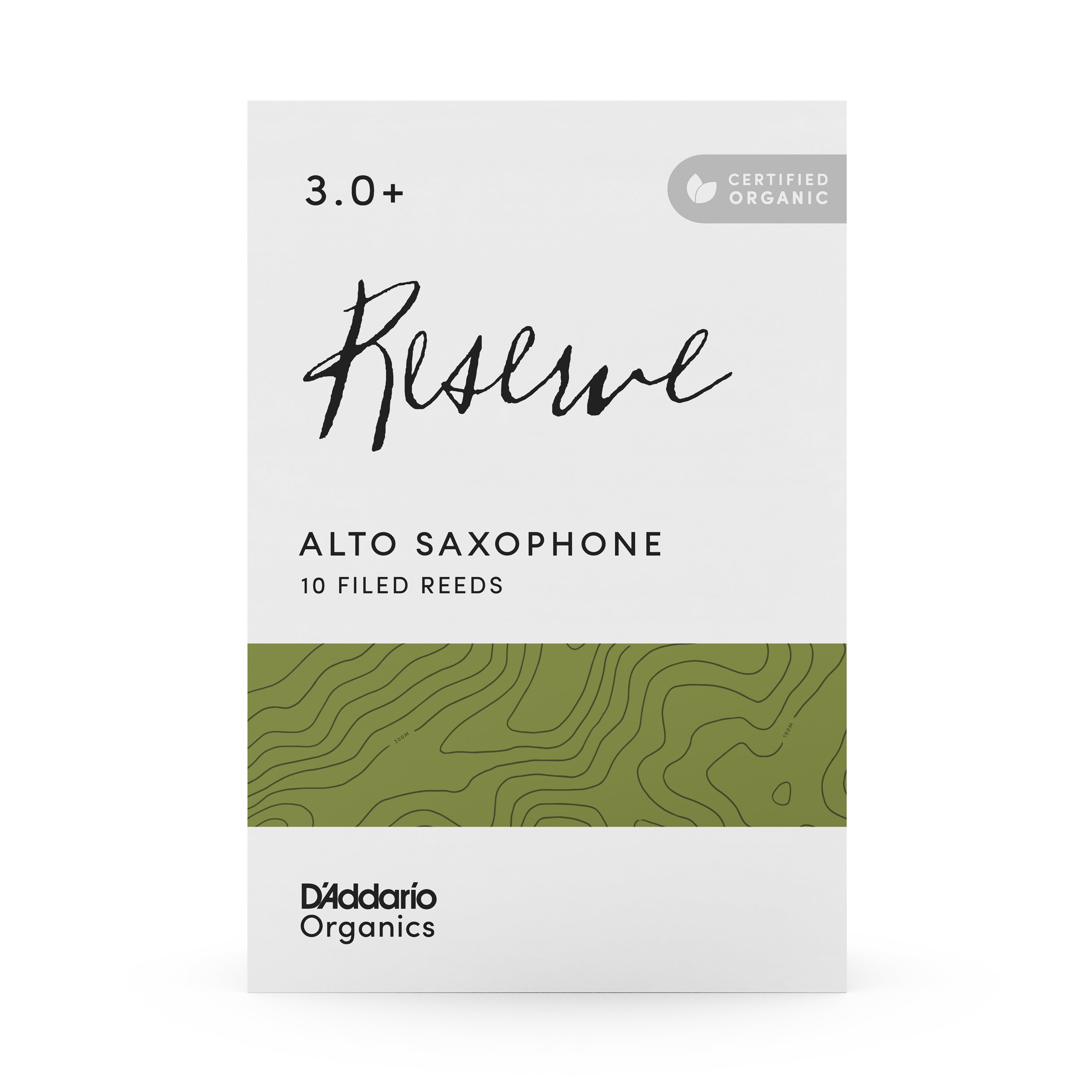 D'Addario Organic Reserve Alto Saxophone | Box of 10 | 3.0+