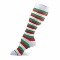 thumbnail image 1 of Chaussettes de Noël Imprimées Mi-Mollet Longues Chaussettes Genou Bas de compression Multicolores, 1 of 3