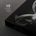 thumbnail image 4 of PixonSign Canvas Print Wall Art High Contrast Kudu & Goat Close-Up Animals Wildlife Photography Realism Romantics Dramatic Dark Black and White for Living Room, Bedroom, Office - 24"x24" x 2, 4 of 5