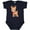 Navy Blue, variant on Inktastic Cute Christmas Reindeer with Christmas Lights Boys or Girls Baby Bodysuit