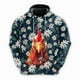 thumbnail image 3 of Sudadera con capucha de estilo hip hop para hombre y mujer, sudadera con estampado 3D de pollo, estilo Harajuku, informal, ropa de calle, 3 of 4