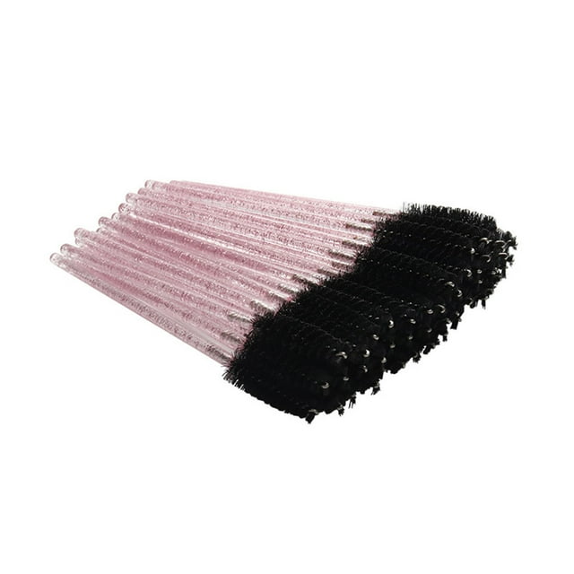 Paquete de 50 Cepillos para Pestañas Soidarity Rosa Brillante/Negro