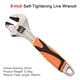 thumbnail image 4 of Llave de trinquete de acero al carbono Herramientas de mano ajustables para reparar llave para tuercas con tubos de escala Tubos espirales Tuerzos 8 '' 12 '', 4 of 6