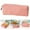 C, variant on 1 Pack Corduroy Pencil Case, Retro Solid Color Pen Pouch, Large Capacity Artistic Stationery Bag and Storage Organizer for Office and Art Supplies (Pink)