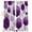 Purple, variant on Sage Green Marble Blackout Curtains for Bedroom/Living Room, Pinch Pleated Black Out Curtains, Gold White Geometric Hexagon Modern Room Darkening Window Drapes with Hooks 2 Panels, 39"x70"