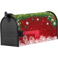 thumbnail image 2 of Christmas Mailbox Cover Magnetic Mailbox Wraps, Christmas Ball Pine Leaves Snowflake Red Mailbox Covers Large Size 21x25.5 Inch Mail Wrap Post Letter Box Xmas Decoration for Outdoor Gardern Yard, 2 of 6