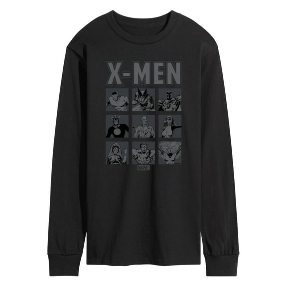 Marvel X-Men - Comic Character Grid - Men's Long Sleeve Graphic T-Shirt