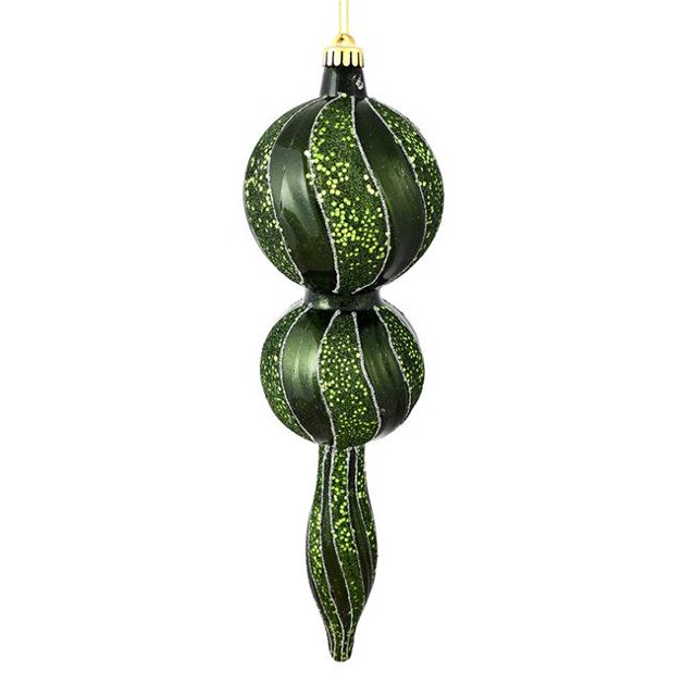 Vickerman N186964D 16.5 Po. Ornement Pailleté Bonbon Vert Mousse