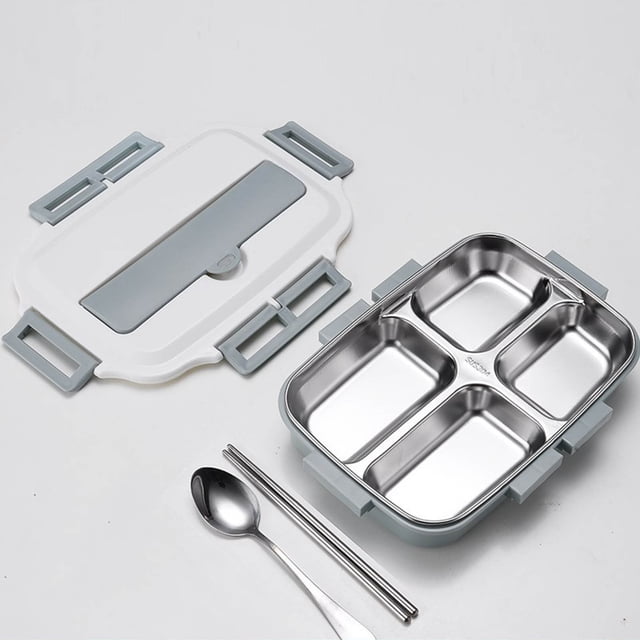 pstuiky Bento Lunch Box for Kids, Stainless Steel Insulated Multi Layer Bento Food Container Storage Lunch Box 1L Lunchbox Snack Packs Lunch Bag Hot Prices