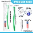 thumbnail image 3 of Disposable toothbrushes with toothpaste and floss and mini mouthwash - 50-pack, individually packaged toothbrush and floss sets and portable mouthwash, suitable for travel, office, toiletry bag, 3 of 4