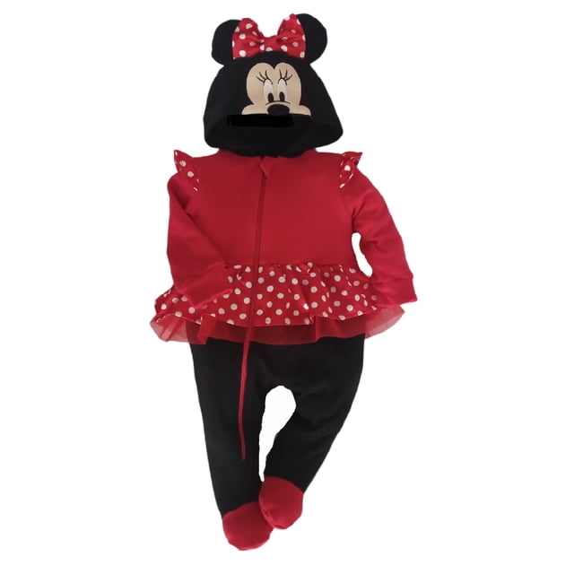 Mameluco de Algodón con Gorro Bordado Disney Minnie Mouse Talla 12 meses Disney Pijamas