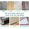 thumbnail image 4 of 12 Pack Rug Corner Grippers Double Sided Non-Slip Tape for Hardwood Floor Washable No Curl Stickers Rug Stoppers for Area Rugs,Carpet Tape, 4 of 7