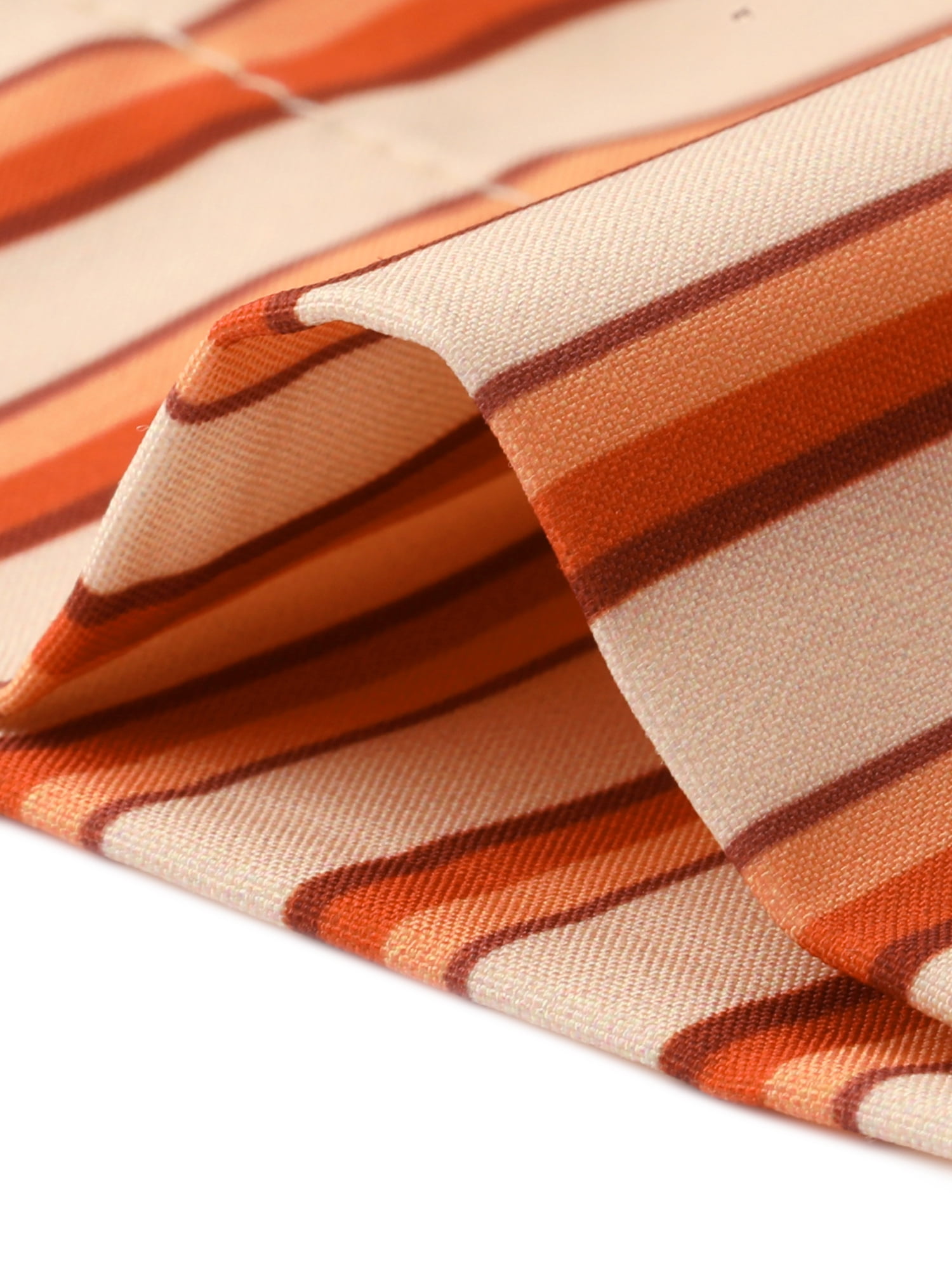 DARING DIVA Women's Striped Palazzo Lounge Pants Small Orange