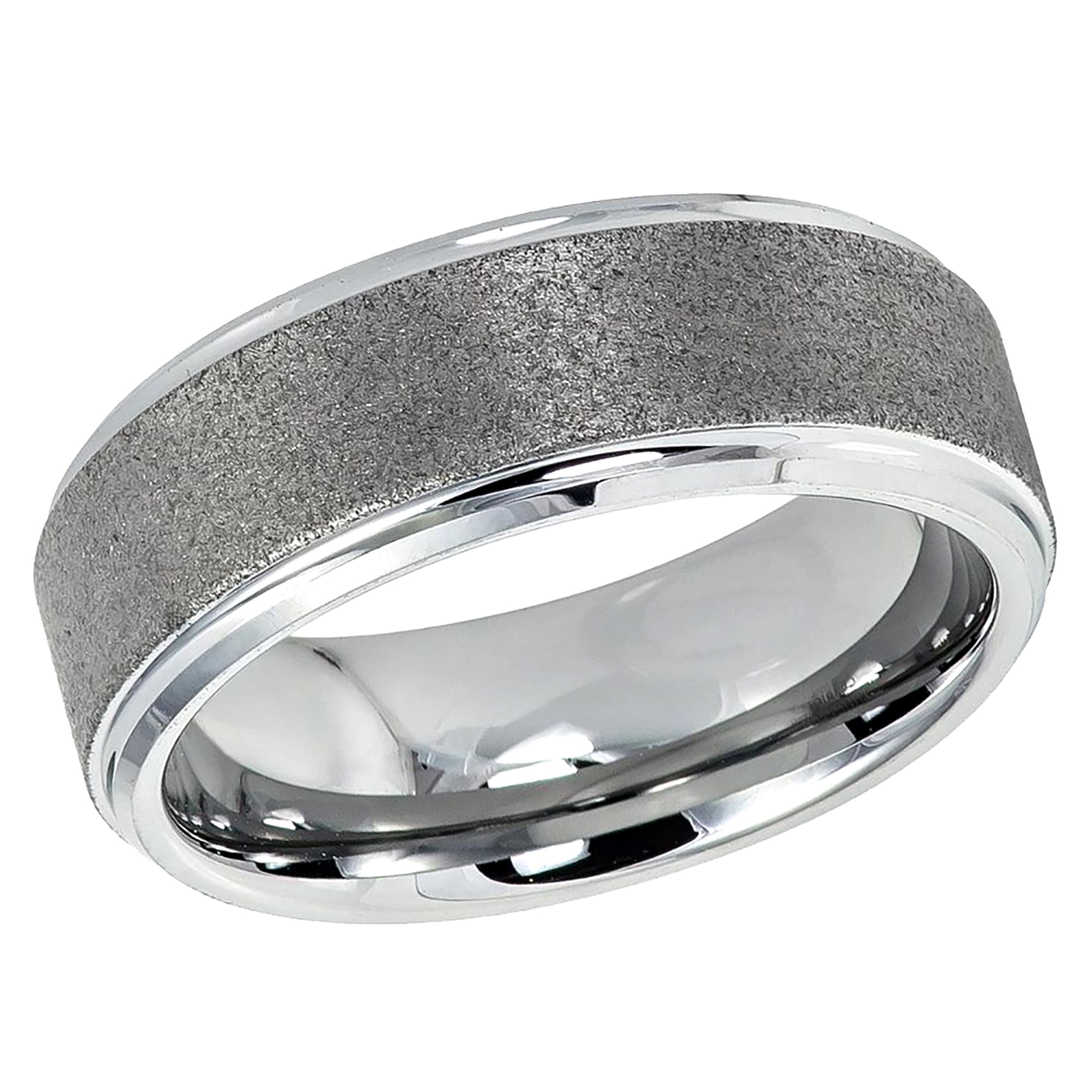 Pristine J Men's Women's Tungsten Wedding Band Engagement Ring 8mm