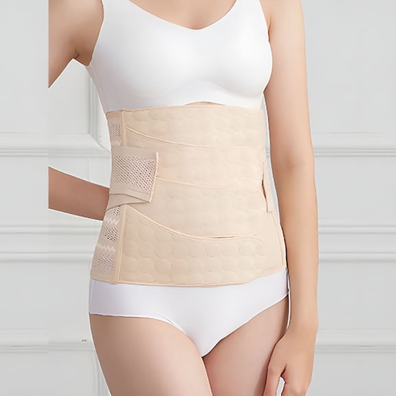 XIRQI Maternity Belly Band Adjustable Belly Band Pregnancy Support Band 4-Piece Abdominal Postpartum Pregnant Belt Looks Thin and Plastic Belt