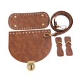 thumbnail image 3 of Abbracc PU Leather Bag Knitting Set DIY Bag Making Kit for Home Professional Enthusiasts Brown, 3 of 9