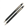Cross Classic Century Ballpoint Pen & Pencil Set, Black/23 Kt. Gold Accents