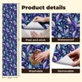 thumbnail image 5 of Peel and Stick Wallpaper Abstract Elegance Teal Violet Wall Mural 23.6in x 9.8ft Self Adhesive Removable Wall Paper Renter Friendly Wallpaper for Nursery Bedroom Cabinets, 5 of 8