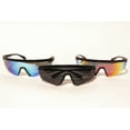 thumbnail image 3 of QC Shades by QC Kingz Sleek Shield Sport Sunglasses, Blue with Case, 3 of 4
