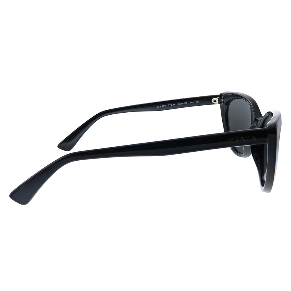 Prada PR 17VS Plastic Womens Cat-Eye Sunglasses Black 57mm Adult - image 3 of 3