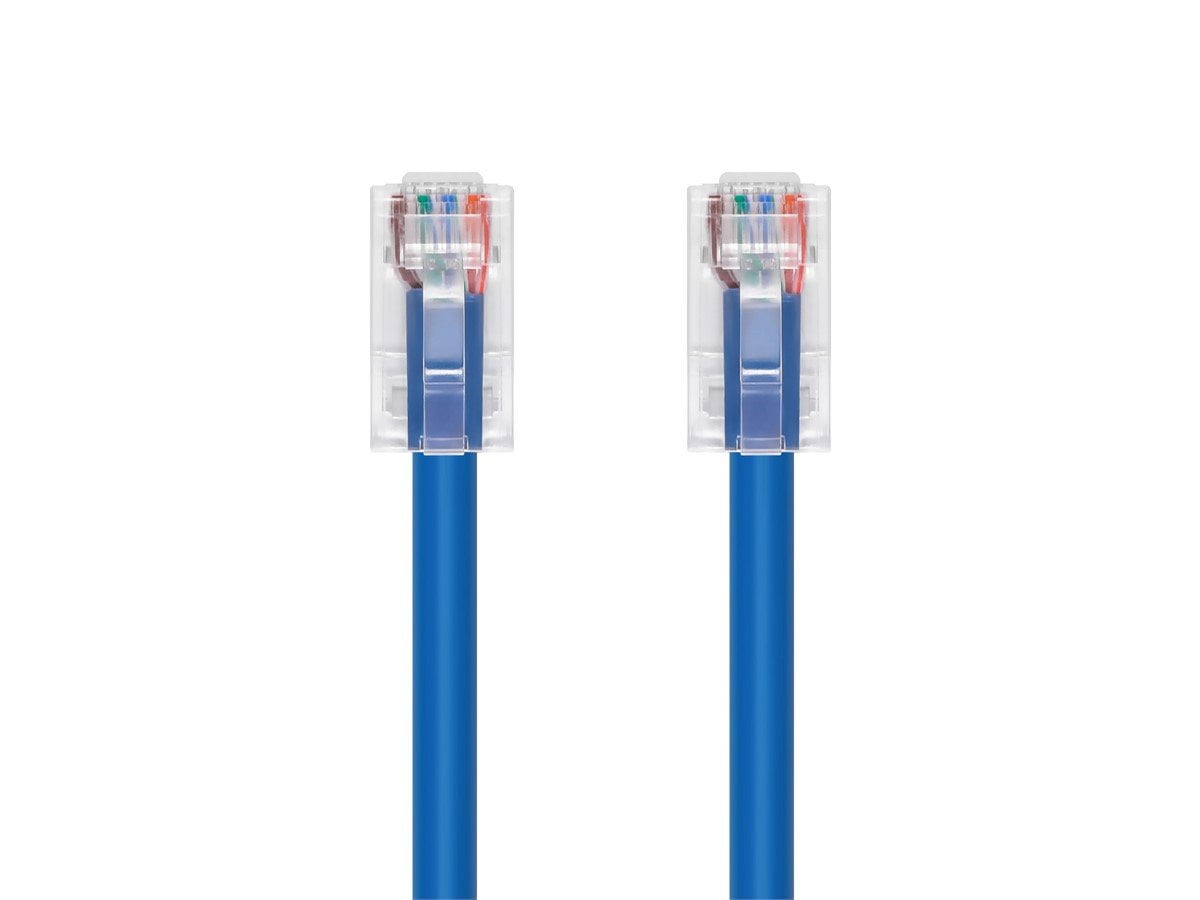 Monoprice Cat6A Patch Cable - 75 Feet - Blue | 26AWG, 10G, Bare Copper conductor, Gold Plated Copper Connector, RJ45, Non-booted Ethernet Cable