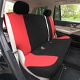 thumbnail image 4 of FH Group Universal Fit Red Car Seat Covers, Classic Cloth Seat Protector for Trucks, SUVs & Vans, Washable - Full Set, 4 of 7