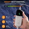 thumbnail image 6 of Electric Heated Throw Blanket 50"x60" – 5 Heat Levels, 2-10H Auto-Off Timer, Overheat Protection, ETL & FCC Certified, Flannel Sherpa Heated Blanket, Machine Washable, Energy-Saving Smart Heat, 6 of 7