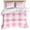 Pink, variant on 3 Piece Blue Checkered Duvet Cover Set California King, Microfiber Comforter/Quilt Cover with Corner Ties and 2 Pillowcases, Blue White Buffalo Plaid All Season Soft Bedding with Zipper Closure
