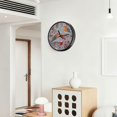 thumbnail image 6 of Voice Activated Clock with Glow Light 12 Inch Large Silent Wall Clock Battery Operated for Home Decor Red Berries and Robin Birds, 6 of 8