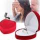 thumbnail image 5 of Sonducket Caja de almacenamiento para pendientes, anillos, orejas, gancho, vitrina, collar en forma de corazón, , cajas de transporte Ropa, zapatos y accesorios Miscelánea Rojo oscuro, 5 of 6