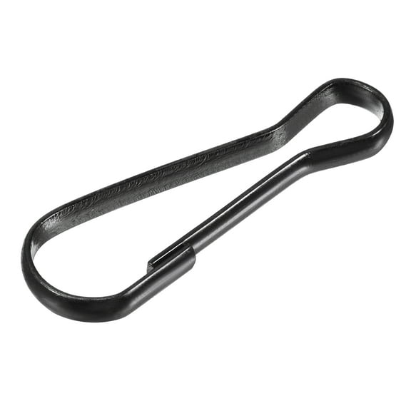 Uxcell Spring Hooks Snap Clip Hooks 41x13x3.3mm Electroplated Iron Black 30Pack