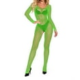 thumbnail image 2 of TINZ Bas Résille à Manches Longues pour Femmes avec Entrejambe Ouvert Lingerie Transparente pour Porter Collants de Danse pour Femmes Collants Transparents Collants en Drap, 2 of 6
